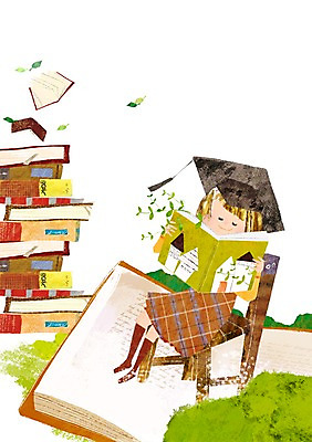 전신 PSD 식물 모자 여자 여유 어린이 의자 일러스트 학사모 한명 미소 웃음 사람 앉기 소녀 책 독서 풀 북페스티벌 여자만 여자한명만 어린이만 소녀만 소녀한명만 국내일러스트 모자_잡화 1 잡화 감정 가구 졸업 모션 표정 축제 파일형식