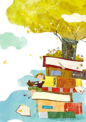 전신 PSD 나무 식물 구름 여자 여유 어린이 단풍 일러스트 한명 미소 웃음 사람 앉기 소녀 책 독서 은행잎 북페스티벌 여자만 여자한명만 어린이만 소녀만 소녀한명만 국내일러스트 자연요소 1 감정 잎 모션 표정 축제 파일형식