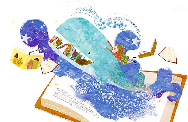 전신 PSD 동물 여자 별 여유 물결 어린이 엎드리기 일러스트 포유류 어류 한명 미소 웃음 사람 소녀 책 물 눕기 독서 바다동물 고래 북페스티벌 여자만 여자한명만 어린이만 소녀만 소녀한명만 국내일러스트 자연요소 1 감정 바다 모션 표정 축제 수중동물 파일형식