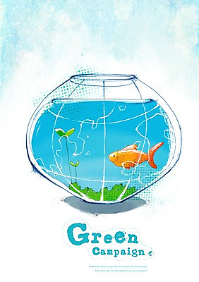 PSD 식물 지구 캠페인 일러스트 어류 사람없음 물 새싹 자연보호 환경 그린캠페인 보호 어항 환경보전 에코 친환경 국내일러스트 자연요소 컨셉 자연 수중동물 사회이슈 파일형식