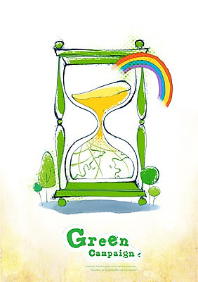 PSD 나무 식물 지구 모래 캠페인 무지개 일러스트 사람없음 자연보호 환경 그린캠페인 보호 모래시계 환경보전 에코 친환경 국내일러스트 자연요소 시계 컨셉 자연 사회이슈 파일형식