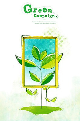 PSD 식물 캠페인 액자 잎 일러스트 나뭇잎 사각프레임 프레임 사각틀 틀 사람없음 새싹 자연보호 환경 그린캠페인 보호 환경보전 에코 친환경 국내일러스트 컨셉 자연 사각형 사회이슈 파일형식