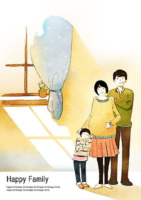 전신 PSD 식물 여자 남자 행복 화분 아들 어린이 일러스트 창문 가족 엄마 함께함 서기 미소 웃음 사람 소년 여러명 성인 부모 화목 임산부 임신 자녀 커튼 출산 아빠 국내일러스트 감정 다수 컨셉 관계 모션 표정 파일형식