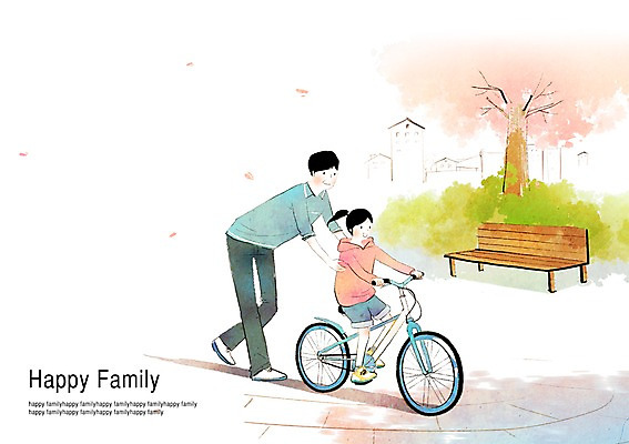 전신 PSD 나무 식물 공원 여자 남자 딸 행복 어린이 교통수단 벤치 의자 일러스트 가족 엄마 주택 함께함 미소 웃음 사람 소녀 성인 두명 건물 부모 자전거 화목 벚꽃 자녀 아빠 벚나무 승차 부녀 국내일러스트 건축물 공공시설 꽃 감정 가구 교통 컨셉 관계 모션 표정 바이크 파일형식