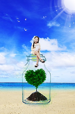 전신 PSD 나무 식물 동물 구름 편집 편집이미지 여자 어린이 모래 바다 조류 하늘 유리병 사랑 한명 미소 웃음 사람 앉기 소녀 해변 전자제품 컴퓨터 모래사장 태블릿 태양 3D 터치 하트 병 하트나무 여자만 여자한명만 어린이만 소녀만 소녀한명만 이미지편집 편집3D 자연요소 모양 1 식기 감정 모션 병_용기 표정 스마트기기 디지털합성 파일형식