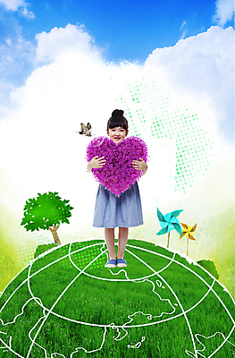 전신 PSD 나무 식물 동물 구름 편집 편집이미지 여자 꽃 지구 어린이 나비 곤충 하늘 사랑 한명 서기 미소 웃음 사람 소녀 잔디 초원 지구본 3D 물방울 하트 풀 비눗방울 바람개비 공기방울 여자만 여자한명만 어린이만 소녀만 소녀한명만 이미지편집 편집3D 자연요소 모양 1 감정 모션 표정 디지털합성 파일형식