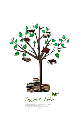 PSD 나무 식물 동물 편집이미지 나비 곤충 잎 사람없음 책 쌓기 이미지편집 모션 파일형식