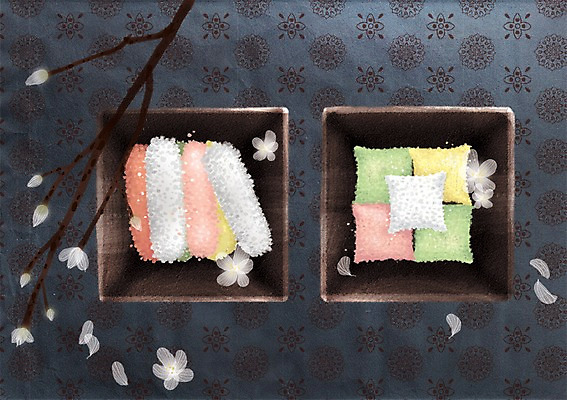 PSD 나무 식물 한국문화 한국전통 전통 그릇 꽃 전통문화 한식 음식 일러스트 디저트 한국 요리 사람없음 과자 전통음식 사발 한과 산자 유과 전통다과 국내일러스트 동양문화 식기 아시아 문화 사기그릇 다과 파일형식