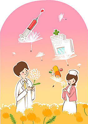 식물 여자 남자 십자가 꽃밭 일러스트 의학 건강 병원 주사기 서기 미소 웃음 사람 빌딩 성인 두명 건물 치료 알약 약 건강관리 간호사 의료진 의사 도움 보호 질병 민들레 복지 질병관리 민들레홀씨 녹십자 성인만 국내일러스트 AI파일 직업 건축물 꽃 컨셉 의료기기 모션 표정 관리 사회이슈 십자 파일형식 벡터