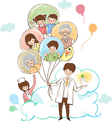 전신 구름 여자 남자 일러스트 의학 건강 병원 서기 미소 웃음 사람 손짓 성인 두명 건물 치료 건강관리 환자 간호사 의료진 의사 도움 보호 질병 복지 질병관리 풍선 성인만 국내일러스트 AI파일 자연요소 직업 건축물 컨셉 모션 표정 관리 사회이슈 파일형식 벡터