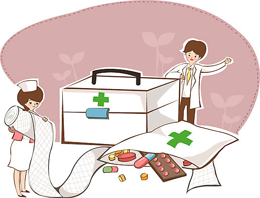 전신 여자 남자 일러스트 의학 건강 서기 미소 웃음 사람 손짓 성인 두명 치료 알약 약 건강관리 간호사 의료진 의사 도움 구급상자 보호 질병 복지 질병관리 거즈 구급약품 약봉지 성인만 국내일러스트 AI파일 직업 컨셉 모션 표정 관리 의료용품 사회이슈 파일형식 벡터