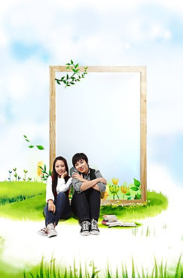 전신 PSD 식물 구름 편집이미지 학생 라이프스타일 여학생 여자 교육 남자 꽃 남학생 대학생 하늘 나뭇잎 알림판 미소 웃음 사람 앉기 동양인 잔디 초원 20대 두명 라이프 책 칠판 한국인 풀 알림 화이트보드 청년만 성인만 이미지편집 자연요소 잎 모션 표정 인종 청년 생활 파일형식
