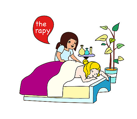 식물 여자 화분 말풍선 일러스트 관리 미소 웃음 사람 성인 두명 뷰티 이불 침대 마사지 병 고객 마사지사 아로마 아로마테라피 테라피 여자만 성인여자만 성인만 국내일러스트 AI파일 직업 식기 가구 침구 표정 파일형식 벡터