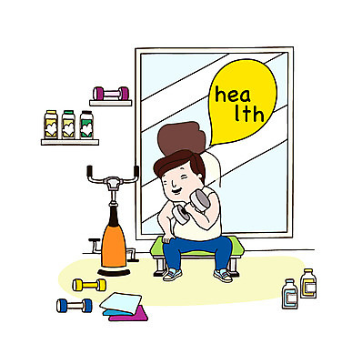 전신 남자 의자 일러스트 건강 한명 미소 웃음 사람 앉기 성인 운동 건강관리 운동기구 헬스 아령 헬스장 거울 병 전신거울 남자만 남자한명만 성인남자만 성인만 국내일러스트 AI파일 1 식기 가구 모션 표정 관리 파일형식 벡터