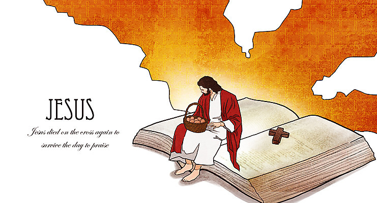 전신 PSD 남자 기독교 종교 백그라운드 일러스트 부활절 한명 사람 앉기 성인 교회 바구니 믿음 계란 성경 희망 예수 부활 남자만 남자한명만 성인남자만 성인만 국내일러스트 1 기념일 감정 종교용품 종교건축 모션 건물 알 신_종교 파일형식