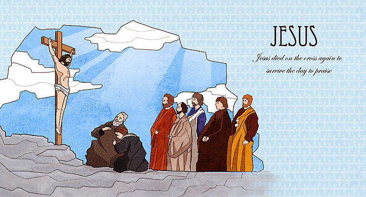 전신 PSD 구름 여자 남자 기독교 종교 백그라운드 십자가 일러스트 하늘 부활절 사람 여러명 성인 교회 믿음 희망 기도 예수 부활 성인만 국내일러스트 자연요소 기념일 감정 다수 종교건축 건물 신_종교 파일형식