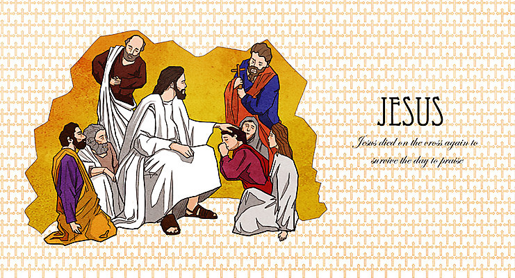 전신 PSD 여자 남자 기독교 종교 백그라운드 십자가 일러스트 부활절 사람 여러명 성인 교회 믿음 희망 기도 예수 부활 성인만 국내일러스트 기념일 감정 다수 종교건축 건물 신_종교 파일형식