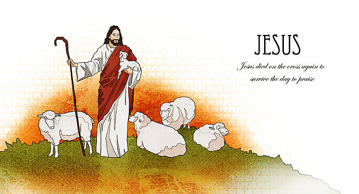 전신 PSD 동물 남자 기독교 종교 백그라운드 일러스트 포유류 지팡이 부활절 한명 서기 사람 성인 교회 믿음 희망 양 예수 부활 남자만 남자한명만 성인남자만 성인만 국내일러스트 1 기념일 감정 종교건축 모션 건물 신_종교 파일형식