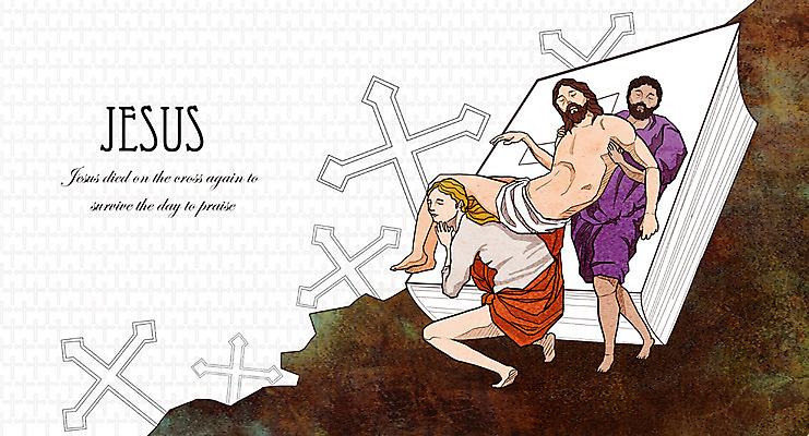 전신 PSD 남자 기독교 종교 백그라운드 십자가 일러스트 부활절 사람 성인 세명 교회 믿음 성경 희망 예수 부활 남자만 성인남자만 성인만 국내일러스트 기념일 감정 종교용품 종교건축 건물 신_종교 파일형식