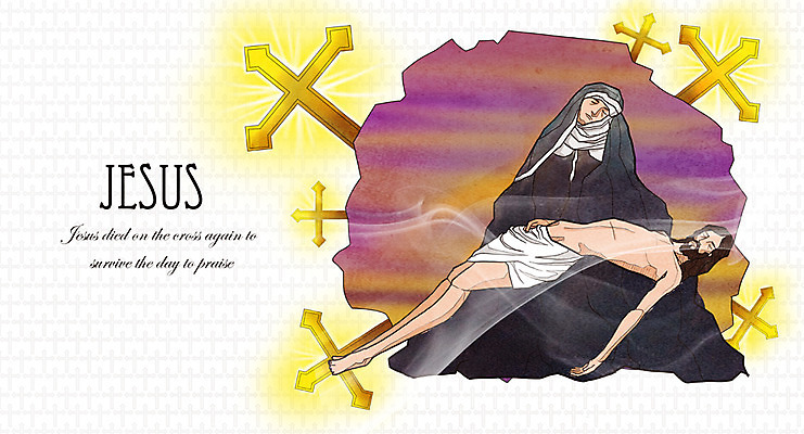 전신 PSD 여자 남자 기독교 종교 백그라운드 십자가 일러스트 부활절 사람 성인 두명 빛 교회 믿음 희망 예수 부활 성인만 국내일러스트 기념일 감정 종교건축 건물 신_종교 파일형식