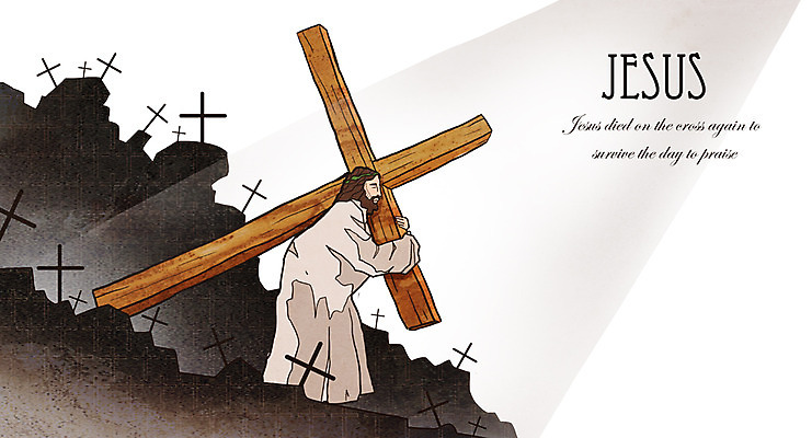 전신 PSD 남자 기독교 종교 백그라운드 십자가 일러스트 왕관 부활절 한명 서기 사람 성인 교회 믿음 희망 고통 예수 부활 가시면류관 남자만 남자한명만 성인남자만 성인만 국내일러스트 1 기념일 감정 종교용품 종교건축 모션 건물 신_종교 파일형식