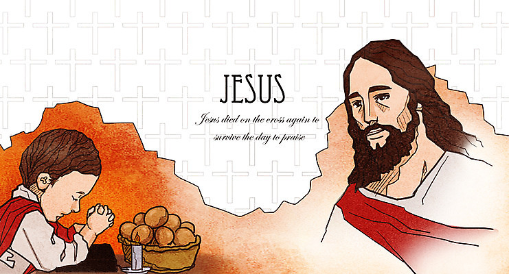 PSD 남자 기독교 종교 어린이 백그라운드 일러스트 초 촛불 부활절 사람 소년 상반신 성인 두명 교회 바구니 믿음 계란 희망 기도 예수 부활 남자만 국내일러스트 기념일 감정 종교건축 건물 알 신_종교 파일형식