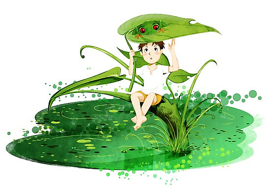 전신 PSD 식물 동물 남자 호수 어린이 잎 일러스트 함께함 개구리 양서류 한명 미소 웃음 사람 앉기 소년 연잎 소통 남자만 남자한명만 어린이만 소년만 소년한명만 국내일러스트 1 컨셉 모션 표정 파일형식