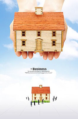 PSD 구름 편집이미지 시설물 건축물 손 건축 산업 신체 하늘 부동산 주택 사람 빌딩 건물 신체부위 금융 경제 모형 미니어처 피규어 양손 부동산매매 부동산거래 집매매 이미지편집 자연요소 재산 파일형식