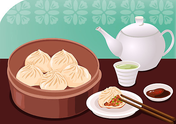 접시 음식 일러스트 젓가락 주전자 디저트 잔 중국문화 요리 사람없음 컵 중식 차 찻주전자 분식 만두 간장 종지 찐만두 찜기 앞접시 왕만두 국내일러스트 AI파일 동양문화 그릇 식기 음료 외국문화 주방용품 수저 양념 파일형식 벡터