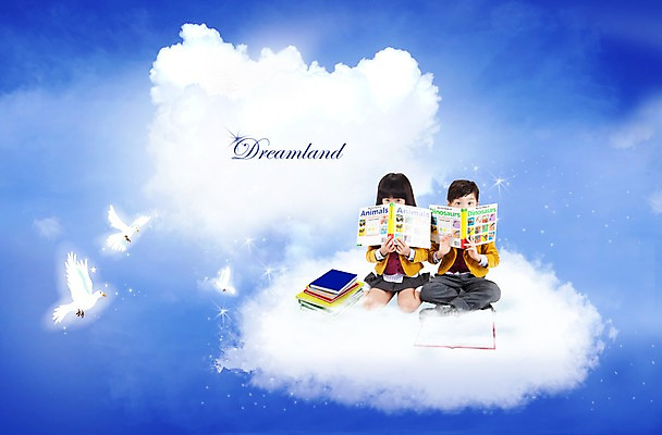 전신 PSD 동물 구름 편집이미지 여자 어린이교육 교육 남자 교복 어린이 조류 하늘 휴식 영어교육 들기 사람 앉기 동양인 소녀 소년 두명 책 한국인 영어책 어린이만 이미지편집 자연요소 영어 옷 컨셉 모션 인종 파일형식