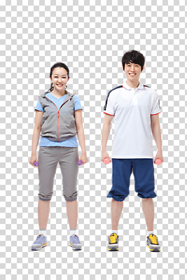 전신 편집이미지 라이프스타일 부부 커플 여자 남자 행복 한쌍 커플라이프 운동화 신혼부부 관리 서기 미소 웃음 들기 사람 동양인 20대 성인 두명 라이프 앞모습 운동복 운동 건강관리 운동기구 다정 아령 한국인 신혼 PNG 청년만 성인만 편집소스 옷 감정 뷰포인트 신발 컨셉 관계 모션 표정 건강 인종 청년 생활 헬스 파일형식