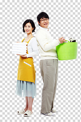 전신 편집이미지 라이프스타일 부부 커플 여자 남자 행복 한쌍 커플라이프 가사 슬리퍼 서기 미소 웃음 들기 사람 동양인 20대 성인 두명 라이프 옆모습 수건 바구니 기댐 앞치마 다정 한국인 빨래 청소 신혼 맞대기 PNG 빨래바구니 빨랫감 청년만 성인만 편집소스 감정 뷰포인트 신발 컨셉 관계 모션 표정 인종 청년 생활 위생용품 파일형식