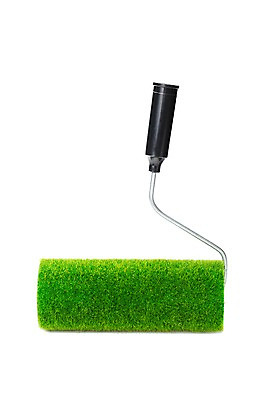 포토 JPG 스튜디오촬영 식물 컬러 백그라운드 페인팅 실내 누끼 잔디 사람없음 초록색 페인트 물감 도구 색칠 칠 페인트칠 식물백그라운드 롤러 페인트붓 국내포토 내부 미술도구 붓 파일형식