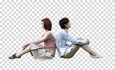 전신 외국인 편집이미지 라이프스타일 커플 응시 여자 남자 커플라이프 포즈 미소 웃음 사람 앉기 동양인 20대 성인 두명 옆모습 중국인 기댐 맞대기 PNG 청년만 성인만 편집소스 시선 뷰포인트 관계 모션 표정 인종 청년 생활 파일형식