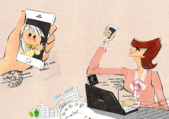 PSD 여자 딸 어린이 시계 일러스트 비즈니스 엄마 사랑 한명 미소 웃음 사람 앉기 소녀 빌딩 상반신 성인 건물 노트북 스마트폰 핸드폰 컴퓨터 부모 육아 자녀 비즈니스우먼 모성애 열정 통화 슈퍼맘 영상통화 여자만 여자한명만 국내일러스트 1 건축물 감정 가족 모션 표정 전자제품 스마트기기 직장인 주부 파일형식