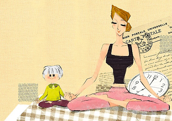 전신 PSD 여자 딸 어린이 시계 일러스트 요가 엄마 건강 미소 웃음 사람 앉기 소녀 성인 두명 부모 운동 건강관리 헬스 육아 요가자세 자녀 명상 열정 슈퍼맘 여자만 국내일러스트 웰빙 감정 포즈 가족 모션 표정 관리 주부 파일형식