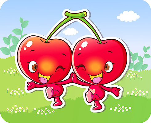 식물 구름 캐릭터 열매 꽃 음식 컬러 과일 일러스트 홍보캐릭터 하늘 팔벌리기 윙크 미소 웃음 손짓 잔디 초원 사람없음 빨간색 체리 언덕 특산물 음식캐릭터 과일캐릭터 하이파이브 식물캐릭터 다리들기 체리캐릭터 일러캐릭터 AI파일 자연요소 모션 표정 파일형식 벡터