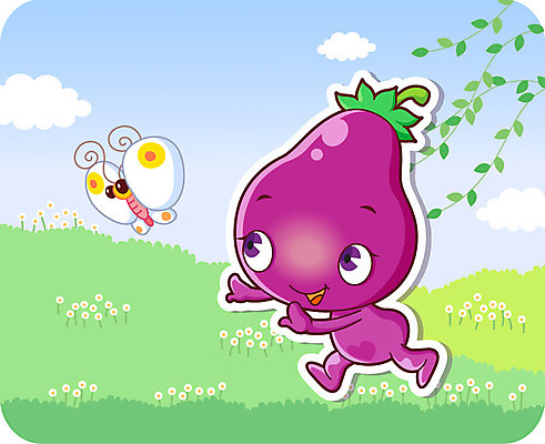 식물 동물 구름 캐릭터 응시 음식 컬러 나비 곤충 채소 일러스트 홍보캐릭터 하늘 가지 미소 웃음 잔디 초원 사람없음 농작물 보라색 특산물 음식캐릭터 식물캐릭터 채소캐릭터 일러캐릭터 AI파일 자연요소 시선 농업 표정 파일형식 벡터