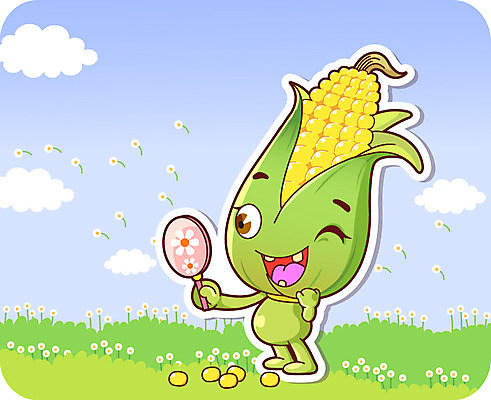 식물 구름 캐릭터 응시 꽃 음식 일러스트 홍보캐릭터 하늘 곡류 옥수수 윙크 미소 웃음 들기 잔디 초원 사람없음 농작물 거울 특산물 음식캐릭터 식물캐릭터 채소캐릭터 옥수수알갱이 일러캐릭터 AI파일 자연요소 시선 농업 채소 모션 표정 파일형식 벡터