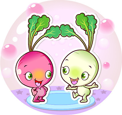 식물 캐릭터 접시 응시 음식 컬러 채소 일러스트 홍보캐릭터 식탁 탁자 팔벌리기 대화 미소 웃음 손짓 사람없음 빨간색 마주보기 흰색 물방울 무 특산물 음식캐릭터 식물캐릭터 순무 일러캐릭터 AI파일 식기 시선 가구 모션 뿌리채소 표정 말하기 파일형식 벡터