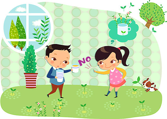 전신 나무 식물 동물 라이프스타일 여자 남자 꽃 화분 캠페인 일러스트 창문 서기 미소 웃음 들기 사람 잔디 두명 라이프 컵 새싹 자연보호 환경 그린캠페인 머그컵 절약 풀 강아지 보호 종이컵 환경보전 아니오 에코 친환경 그린슈머 국내일러스트 AI파일 식기 컨셉 모션 자연 표정 생활 반려동물 개 일회용 사회이슈 파일형식 벡터