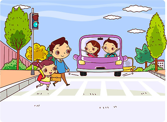 전신 나무 식물 라이프스타일 여자 남자 도로 길 어린이 교통수단 일러스트 자동차 미소 웃음 사람 앉기 손짓 소녀 여러명 상반신 라이프 손들기 차도 예절 풀 보행자 횡단보도 정지 신호등 교통안전 질서 안전운전 자동차예절 청신호 보행자우선 스쿨존 어린이만 국내일러스트 AI파일 육상교통 다수 교통 교통시설 모션 표정 안전 생활 보행로 파일형식 벡터