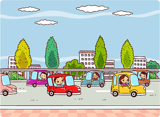 나무 식물 라이프스타일 건축물 여자 남자 도로 길 교통수단 일러스트 자동차 미소 웃음 사람 앉기 여러명 상반신 건물 라이프 운전 차도 예절 교통안전 질서 안전운전 자동차예절 안전거리 차선_도로 국내일러스트 AI파일 건축 육상교통 다수 교통 교통시설 모션 표정 안전 생활 파일형식 벡터