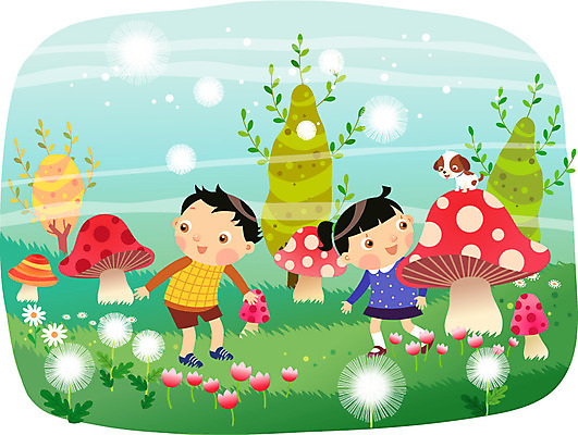 전신 나무 식물 동물 라이프스타일 여자 남자 꽃 어린이라이프 초등학생 어린이 채소 일러스트 상상 자연 놀이 서기 미소 웃음 사람 소녀 소년 잔디 초원 취미 두명 친구 버섯 풀 개 강아지 즐거움 어린이상상 양송이 송이버섯 어린이만 동심 국내일러스트 AI파일 학생 감정 포유류 관계 모션 표정 생활 반려동물 생태계 파일형식 벡터