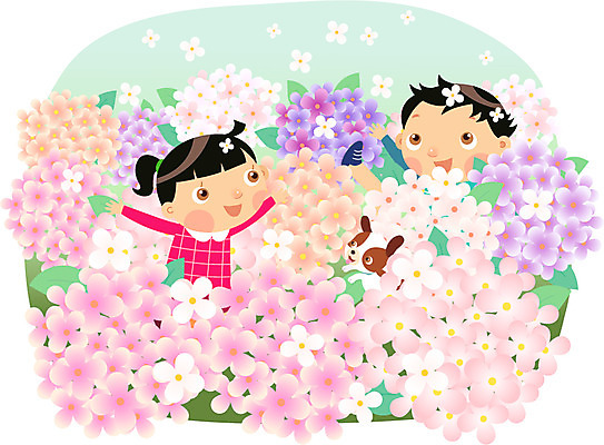 식물 동물 라이프스타일 여자 남자 꽃 어린이라이프 초등학생 어린이 꽃밭 일러스트 놀이 미소 웃음 사람 소녀 소년 상반신 취미 두명 친구 개 강아지 즐거움 어린이만 국내일러스트 AI파일 학생 감정 포유류 관계 표정 생활 반려동물 파일형식 벡터