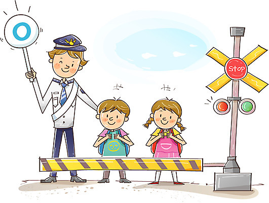 전신 학생 여자 남자 어린이 일러스트 서기 안전 사람 소녀 소년 20대 10대 세명 기찻길 팻말 대기 원형 기다림 경찰 정지 보호 신호등 예방 생활안전 안전수칙 교통안전 규칙 질서 철도의날 국내일러스트 AI파일 도형 직업 컨셉 모션 청소년 프레임 청년 예절 파일형식 벡터 법정기념일