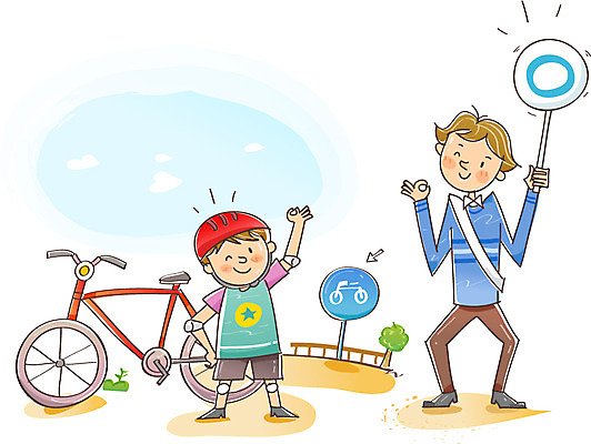 전신 모자 남자 도로 어린이 스포츠 일러스트 서기 들기 안전 사람 손짓 소년 20대 야외 두명 10대 운동 자전거 팻말 표지판 원형 보호 OK 헬멧 보호장비 예방 생활안전 안전수칙 손모양 규칙 자전거도로 남자만 국내일러스트 AI파일 모양 도형 잡화 길 컨셉 교통시설 모션 청소년 프레임 알림판 건강 청년 바이크 장비 전용도로 파일형식 벡터 손_신체부위