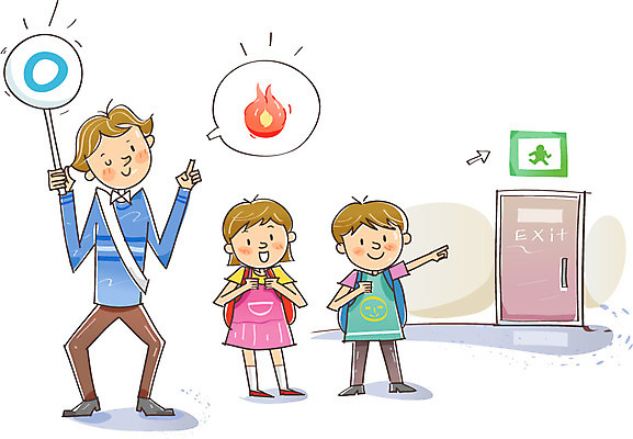 전신 여자 교육 남자 화살표 어린이 일러스트 표시 불 서기 들기 안전 사람 소녀 소년 20대 10대 세명 문 팻말 가리킴 원형 보호 예방 화재 생활안전 안전수칙 규칙 안전교육 비상구 비상문 국내일러스트 AI파일 자연요소 도형 컨셉 모션 청소년 프레임 손짓 청년 사건 파일형식 벡터