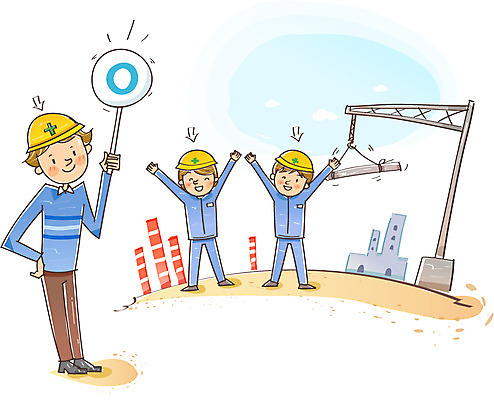 전신 모자 남자 건축 화살표 일러스트 공장 공사 서기 미소 웃음 들기 안전 사람 손짓 세명 30대 손들기 기계 팻말 건설현장 원형 작업실 보호 안전모 예방 생활안전 안전수칙 규칙 남자만 성인남자만 장년만 장년남자만 성인만 국내일러스트 AI파일 도형 잡화 컨셉 공업 모션 프레임 건설업 표정 장년 헬멧 안전장비 파일형식 벡터