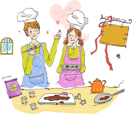 커플 여자 기념일 남자 행복 리본 일러스트 창문 데이이벤트 탁자 주전자 주방용품 간판 도마 발렌타인데이 요리사모자 선물 요리 서기 미소 웃음 들기 사람 이벤트 상반신 20대 두명 주방 초콜릿 앞치마 축하 프라이팬 즐거움 데이 청년만 성인만 국내일러스트 AI파일 모자_잡화 감정 가구 생활용품 컨셉 관계 모션 디저트 표정 청년 요리사 파일형식 벡터